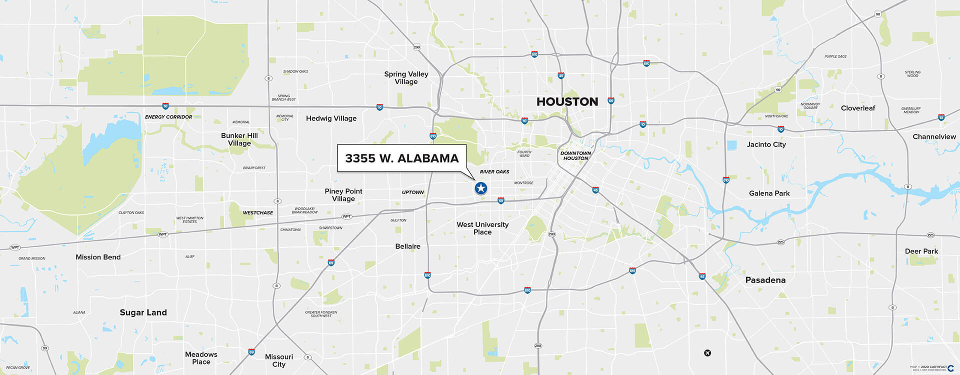 3355 W. Alabama location map